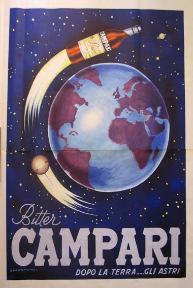 Campari Bitter Doppo La Terra Original Vintage Poster