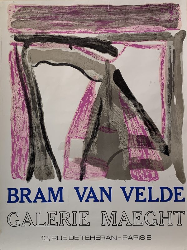 Bram Van Velde Galerie Maeght Original Vintage Poster