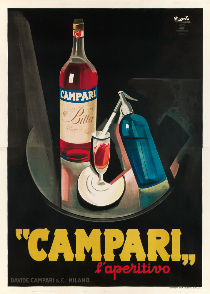 Campari L'aperitif Nizzoli 1927 Original Vintage Poster