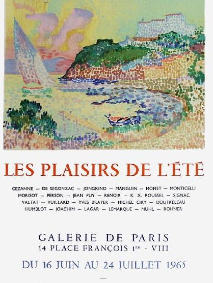 Les plaisirs de l'été Galerie de Paris 1965