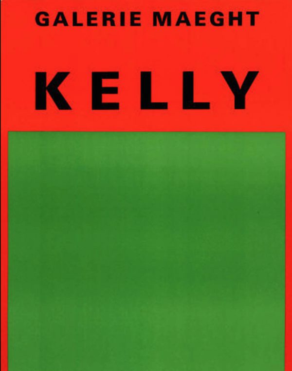 Ellsworth Kelly Orange et vert Original Vintage Poster