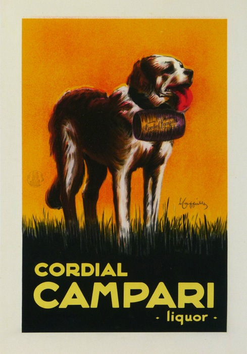 Campari Liquor Le Saint Bernard Leonetto Cappiello Original Poster
