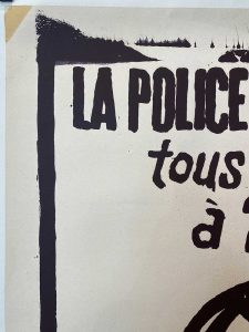La Police Vous Parle Tous Les Soirs À 20 H May 1968 Original Vintage Poster