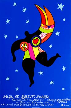 niki de saint phalle original vintage poster