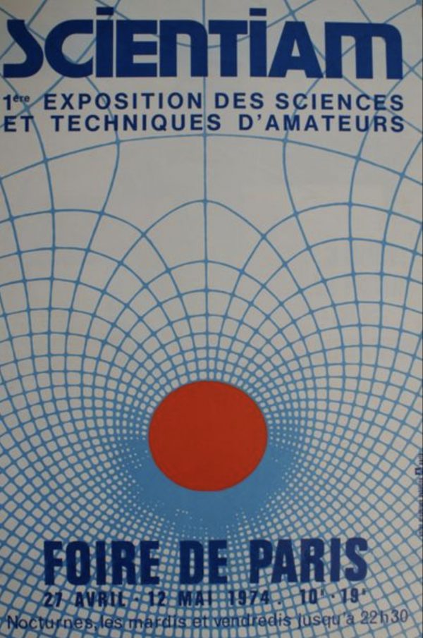 SCIENTIAM Foire de Paris 1974 Original Vintage Poster