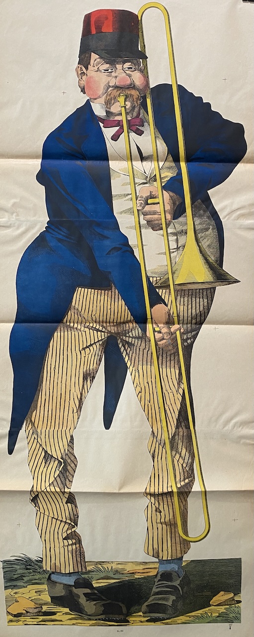 Wissembourg Trombone Original Vintage Poster