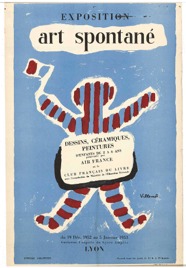 Exposition art spontané by Villemot Original Vintage Poster