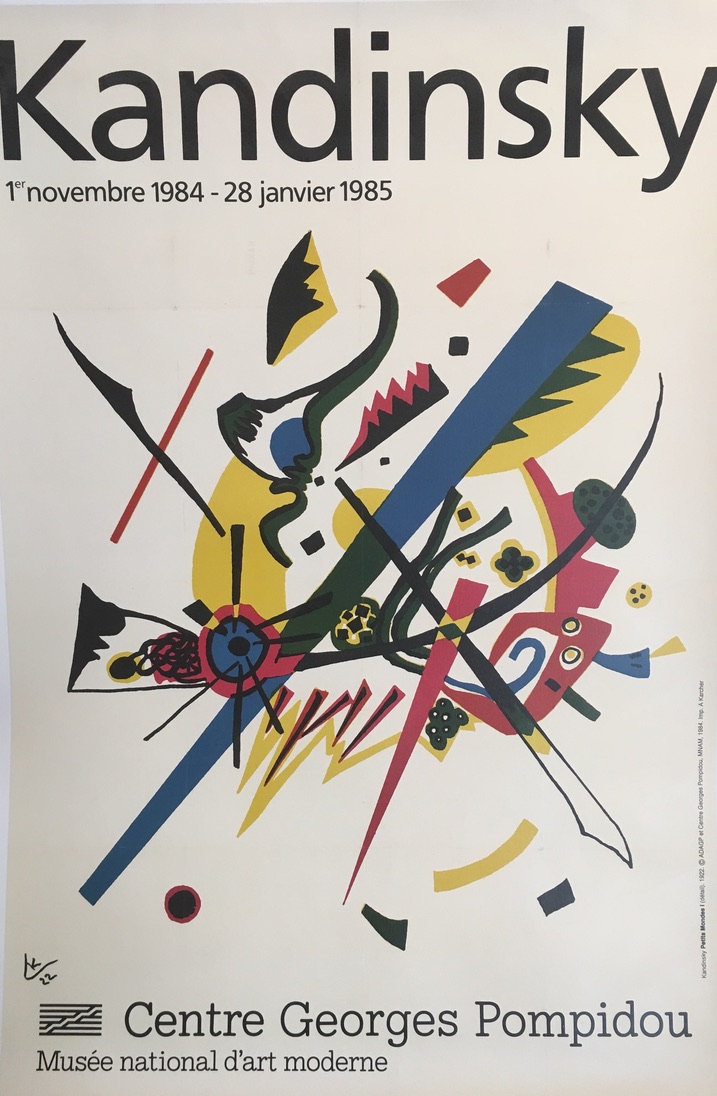 Kandinsky Centre Georges Pompidou Original Vintage Poster