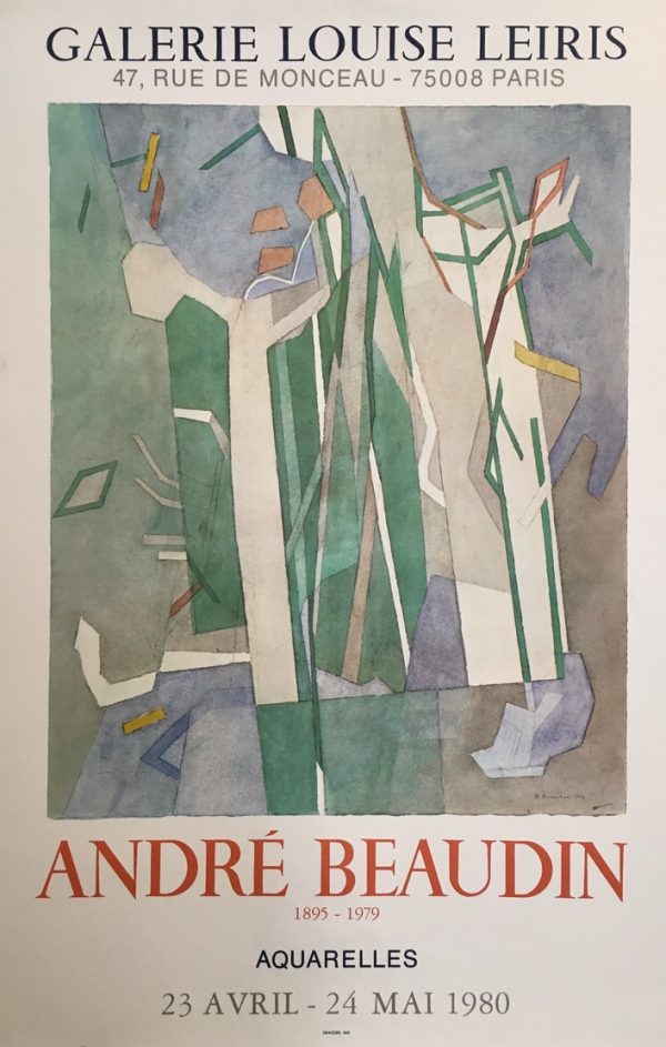 Andre Beaudin Galerie Louise Original Vintage Poster