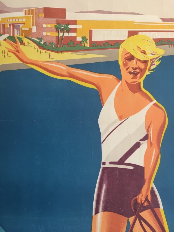 Bandol le casino municipal Original Vintage Poster
