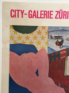 Pop Art City-Galerie Zurich Original Vintage Poster