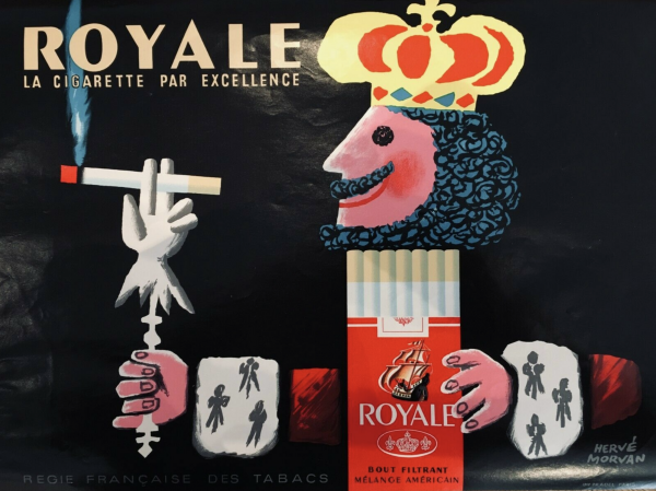 "La Cigarette par Excellence" Herve Morvan Original Vintage Poster