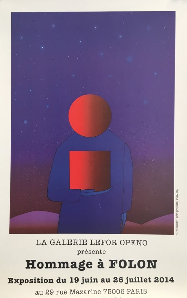 Hommage a Folon Paris Original Vintage Film Poster