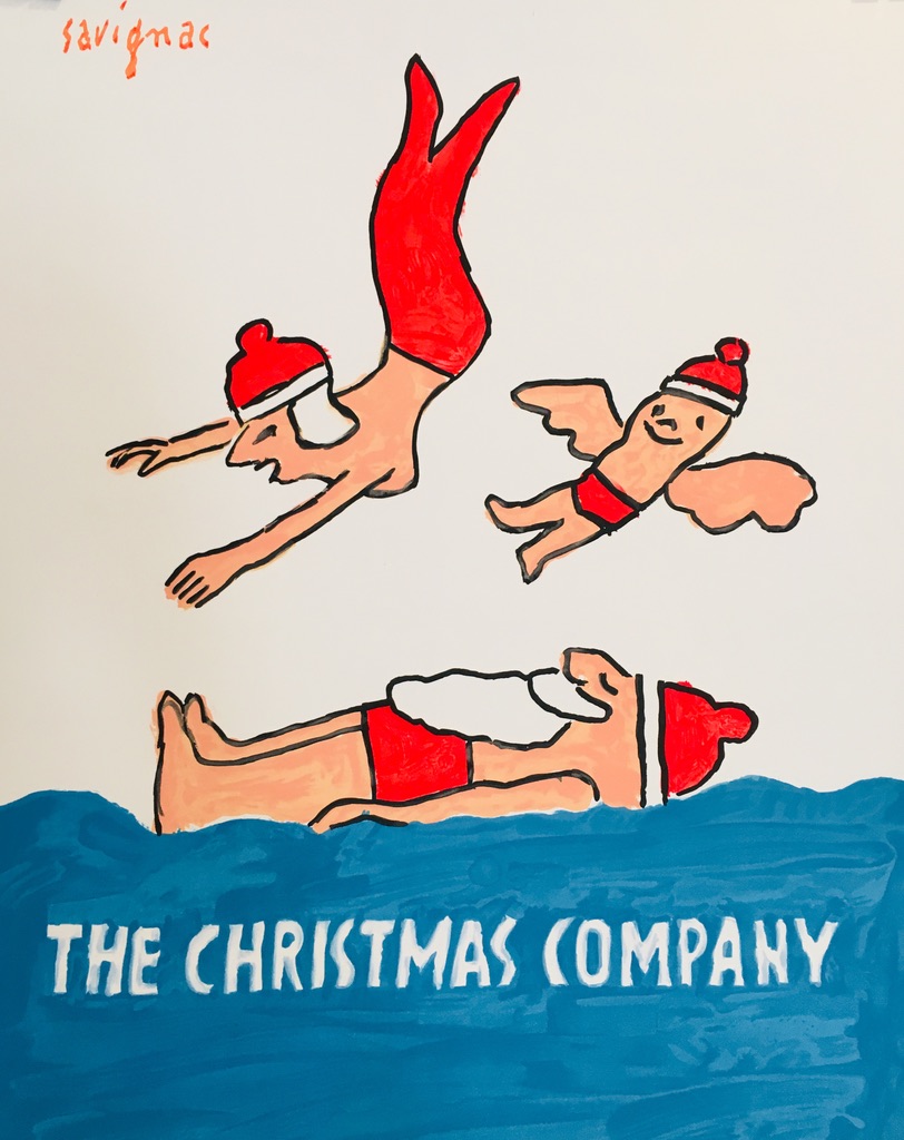 Savignac The Christmas Company Original Vintage Poster