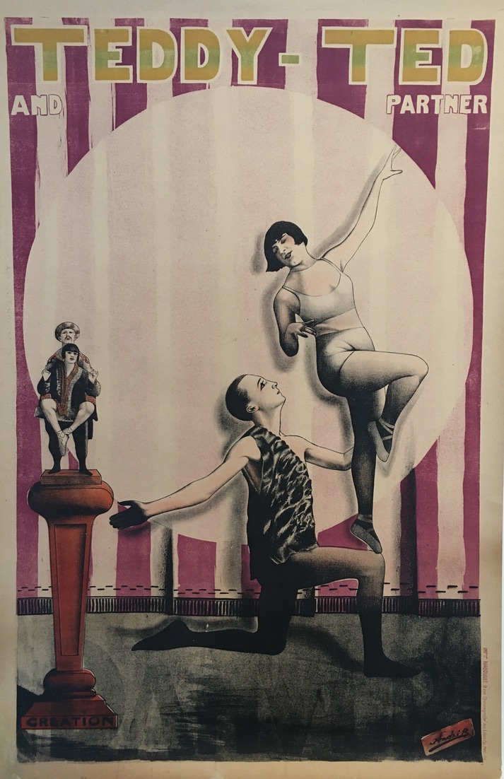 Teddy-Ted And Partner 1926 Original Vintage Poster