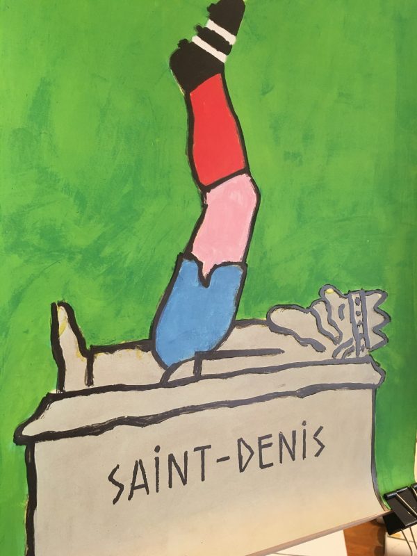 Saint Denis Football by Savignac Original Vintage Poster