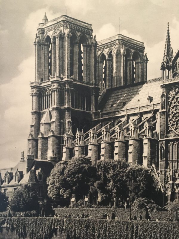 Notre-Dame 'FRANCE' by Schall Original Vintage Poster