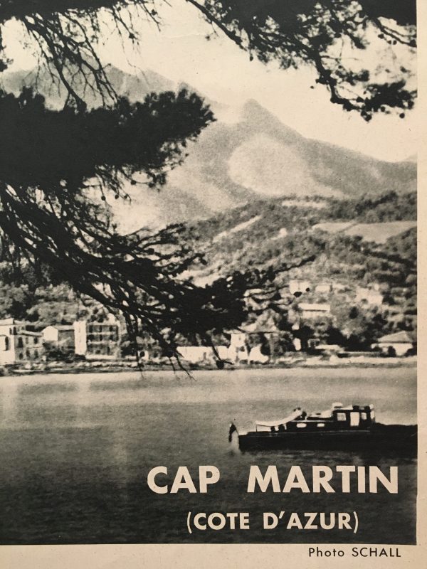Cap Martin (Cote D'Azur) 'FRANCE' Original Vintage Poster