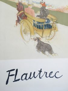 FLautrec Galerie R-G Michel Horse & Carriage Original Vintage Poster