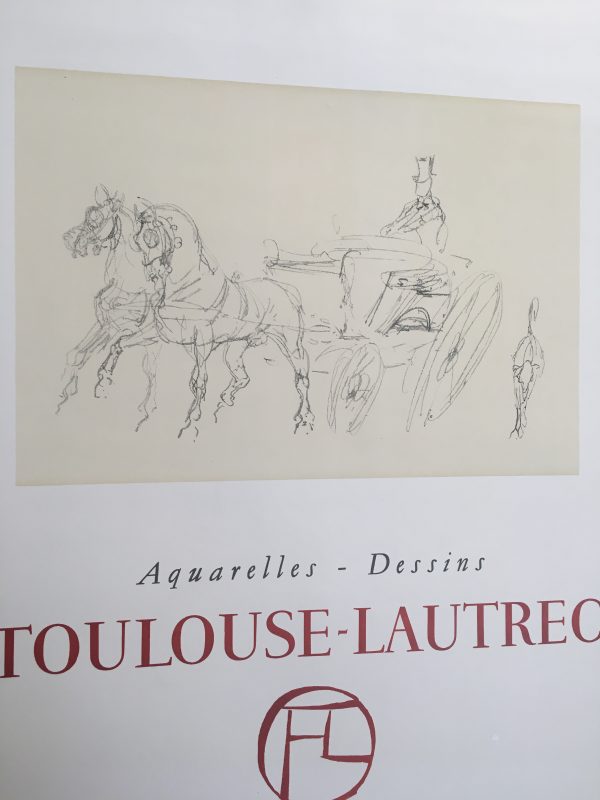 Toulouse Lautrec Aquarelles - Dessins 1962 Original Vintage Poster