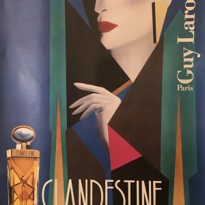 Clandestine - Guy Laroche by Razzia Original Vintage Poster