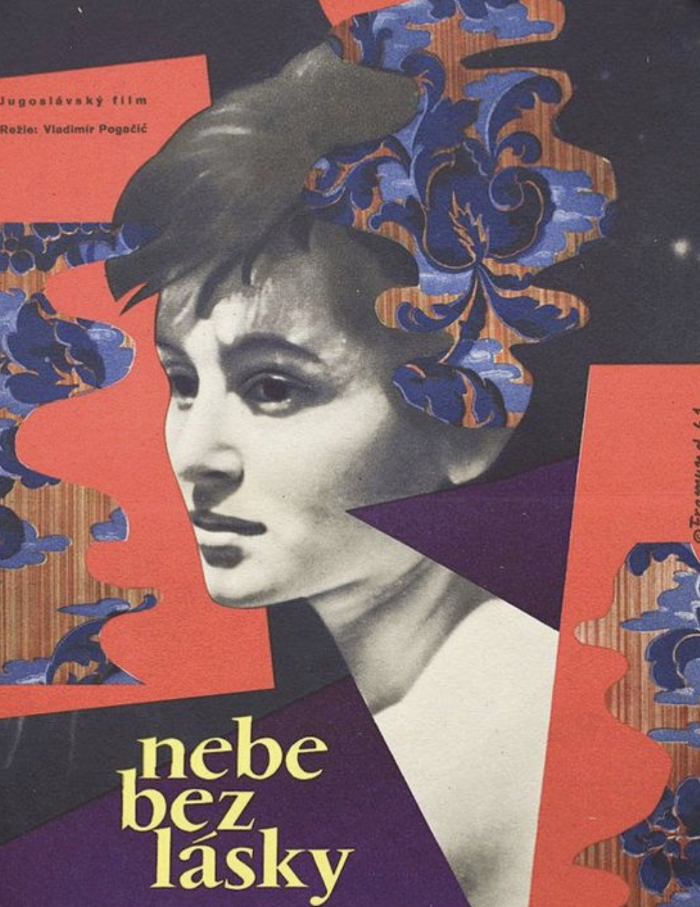 Nebe Bez Lasky Film Poster 1961 Original Vintage Poster