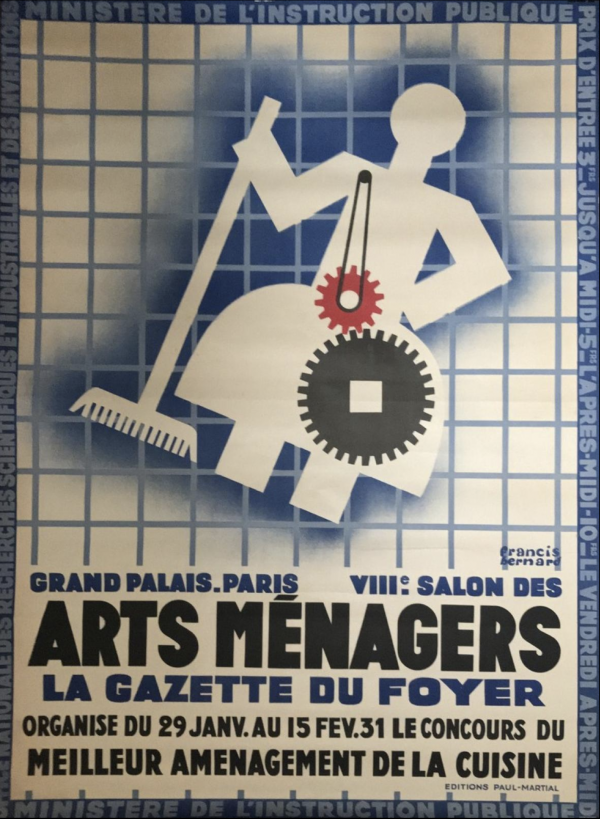 Arts Menagers Grand Palais 1931 by Francis Bernard Original Vintage Poster