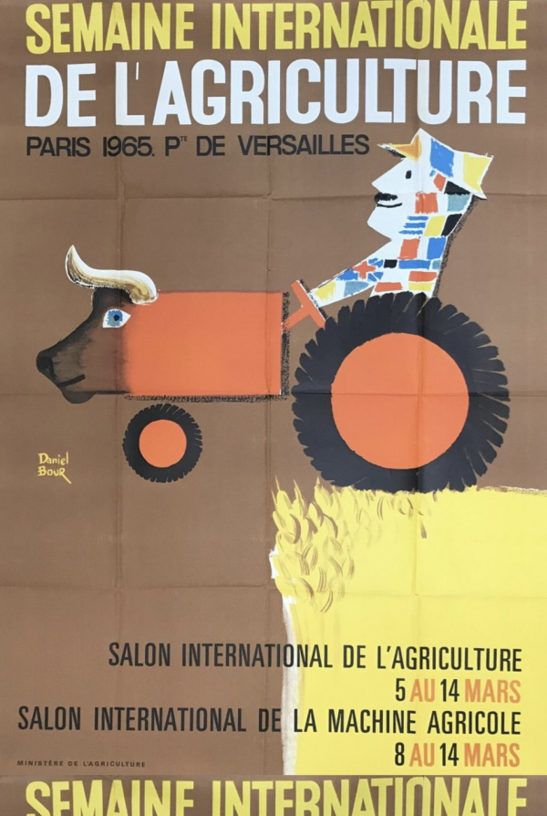 Alain Gauthier 'De L'agriculture' Original Vintage Poster