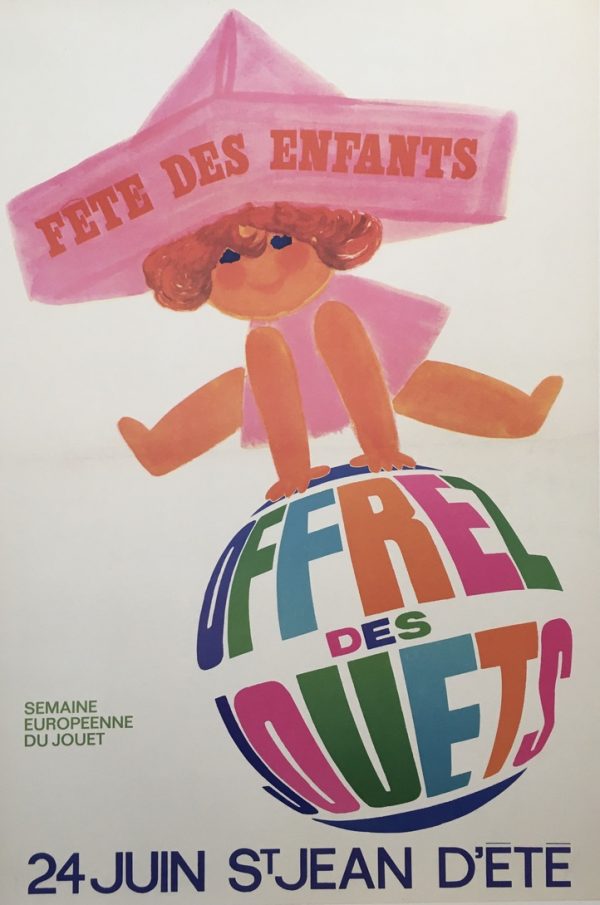 Fete des Enfants by Raoul Eric Castel Original Vintage Poster