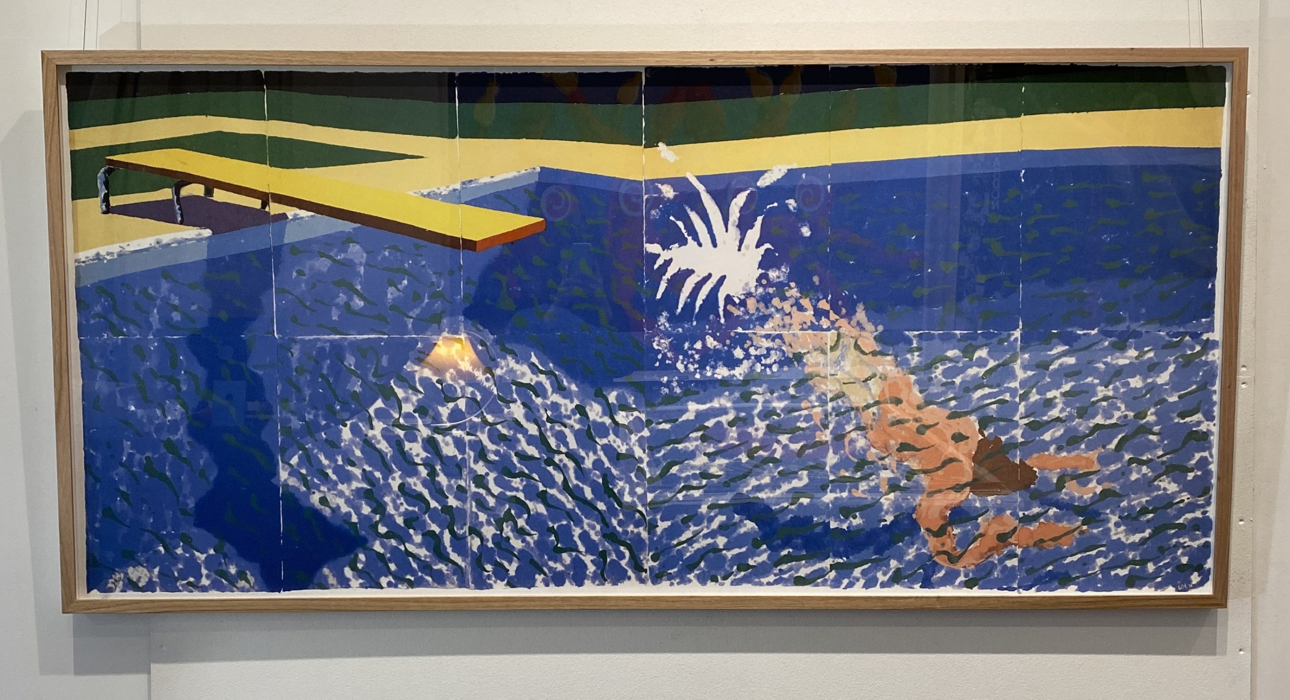 Hockney Diver Vintage Poster