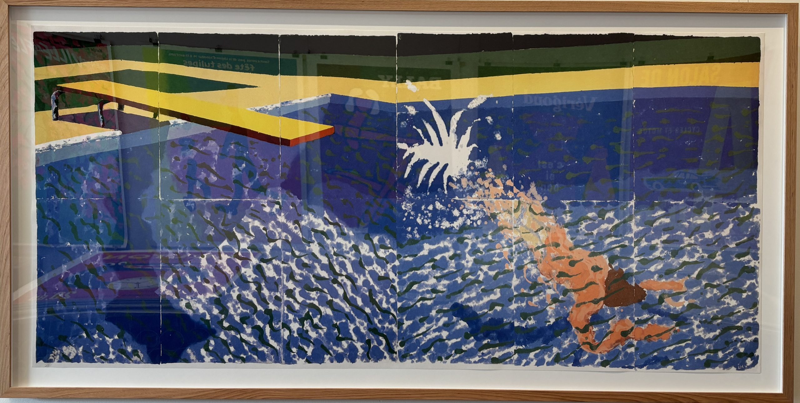 David Hockney Edition 'A Diver' Framed