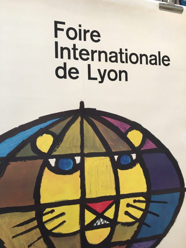 Foire Internationale de Lyon 1959 OriginalVintage Poster
