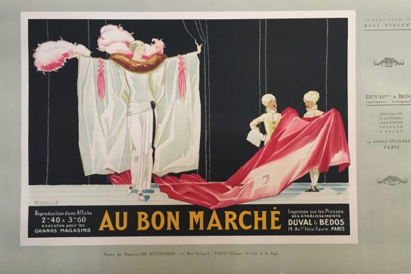 Au Bon Marche by René Vincent Original Vintage Poster