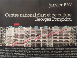 Georges Pompidou Widmer Vintage Poster Original