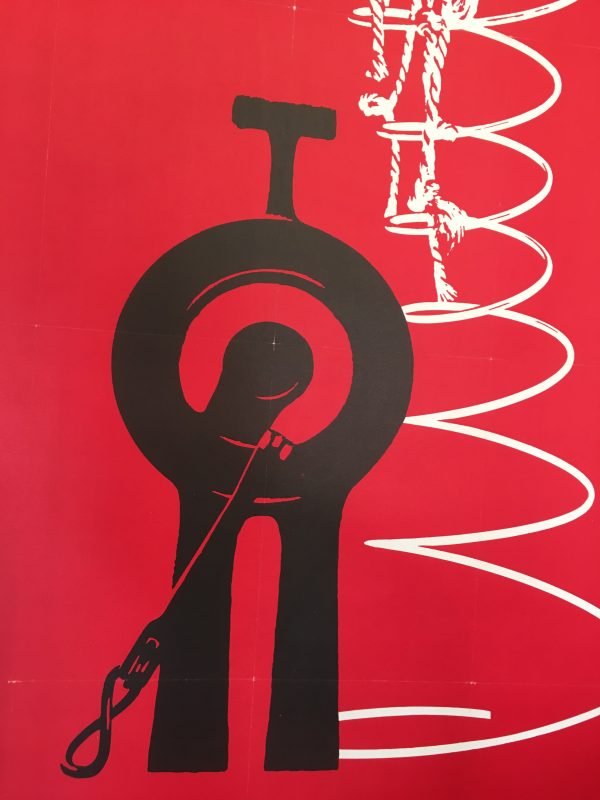 Centre Georges Pompidou Sculpture Moderne? Original Vintage Poster
