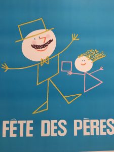 Fête des Peres Original Vintage Poster