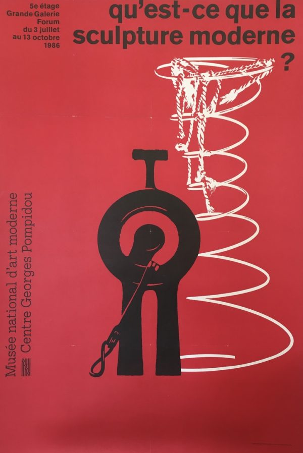 Centre Georges Pompidou Sculpture Moderne? Original Vintage Poster