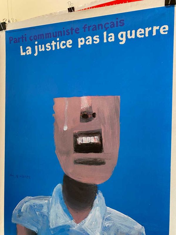 Quarez La justice pas la guerre Original Vintage Poster