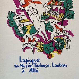 Lapicque Au Musee Touloose-Lautrec Original Vintage Poster