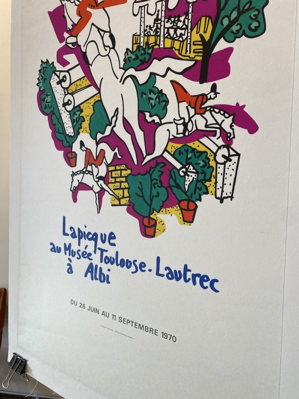 Lapicque Au Musee Touloose-Lautrec Original Vintage Poster