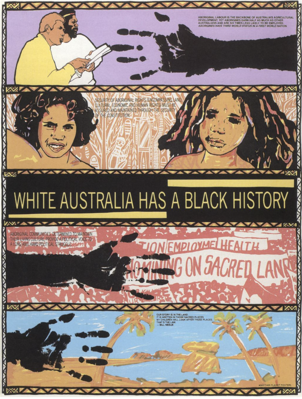 White Australia Has A Black History Original Vintage Poster