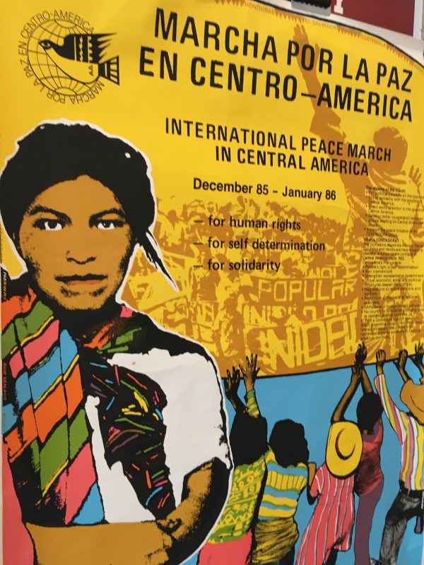 International Peace March in Central America Original Vintage Poster