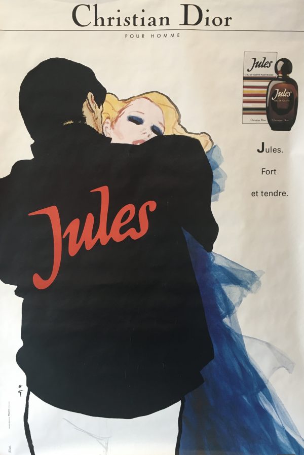 Jules Christian Dior by Gruau Original Vintage Poster