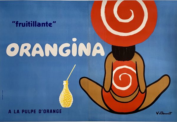 Orangina "fruitillante" Villemot Original Vintage Poster
