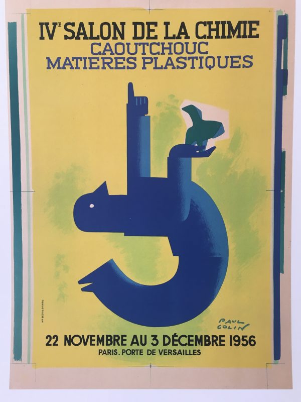 Matieres Plastiques by Paul Colin Original Vintage Poster