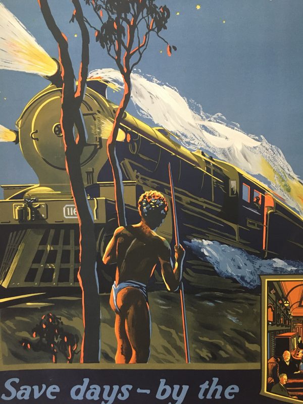 Trans-Australian Railway by Tromf Original Vintage Poster