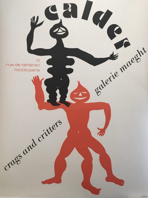 Calder Crags and Critters Galerie Maeght Original Vintage Poster