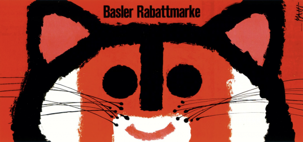 Basler Rabattmarke by Piatti Original Vintage Poster