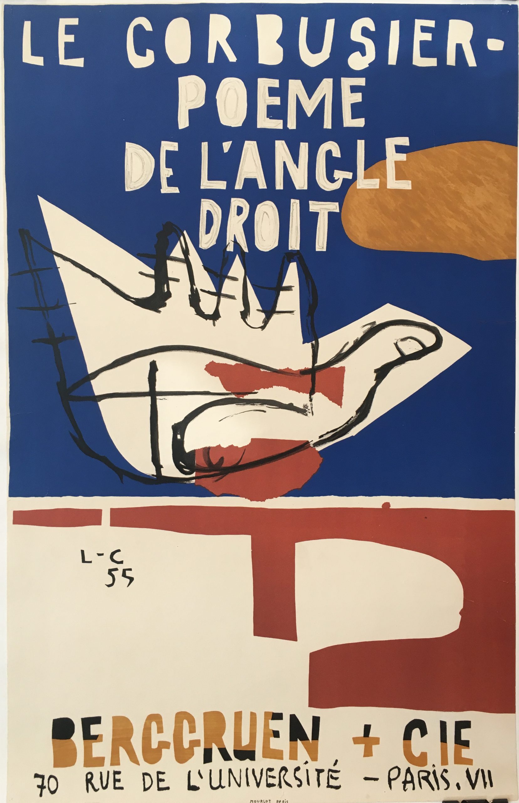 Le Corbusier - Poeme de L'Angle Droit Original Vintage Poster