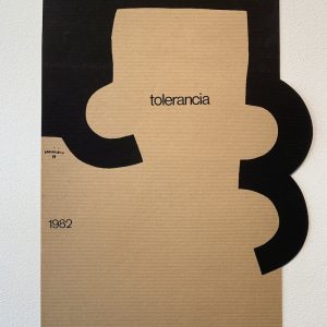 Chillida 'Tolerancia' 1982 Original Vintage Poster